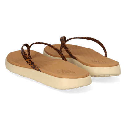 Maui Breeze Flip Damen Zehentrenner Tan Leopard