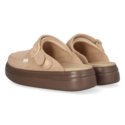 Austin Lift Damen Wildleder-Clogs Sesame/Multi