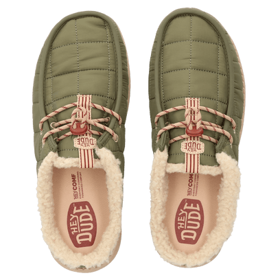 Wally Slip Camp Nylon Herren Slipper Burnt Olive/Sesame