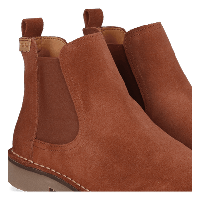Isa-SY Damen Wildleder Chelsea Boots Moka