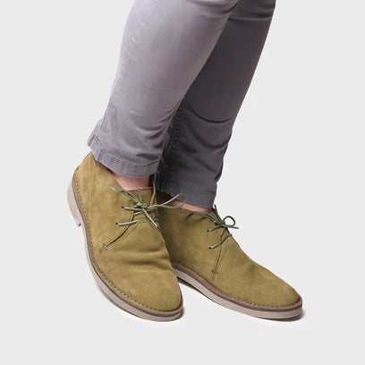 Jacob-SY Herren Desert Boots Wildleder Oliva