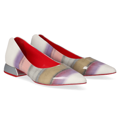 Labio Damen Flats Pagos Multicolour White