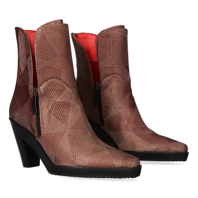 Coraline Damen Stiefeletten Metal Rosso