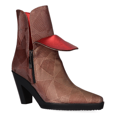 Coraline Damen Stiefeletten Metal Rosso