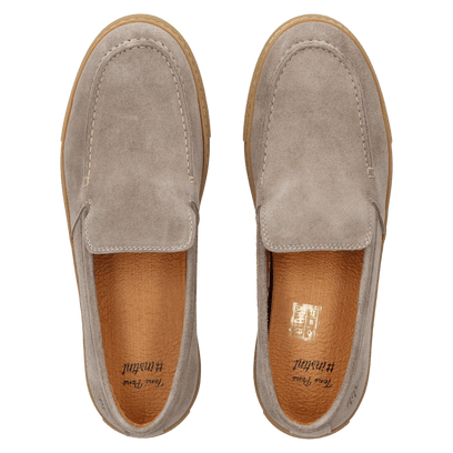 Joan Herren Wildleder-Loafer Taupe