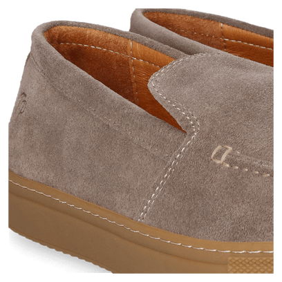 Joan Herren Wildleder-Loafer Taupe