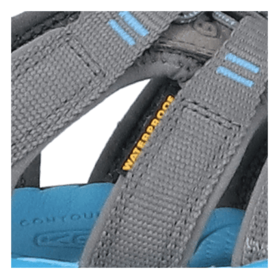 Clearwater Damen Wandersandalen Mineral Blue/Yellow