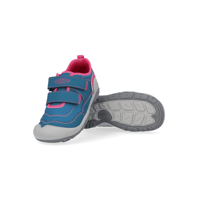 Knotch Hollow Kinder Sneakers Blue Coral/Pink Peacock