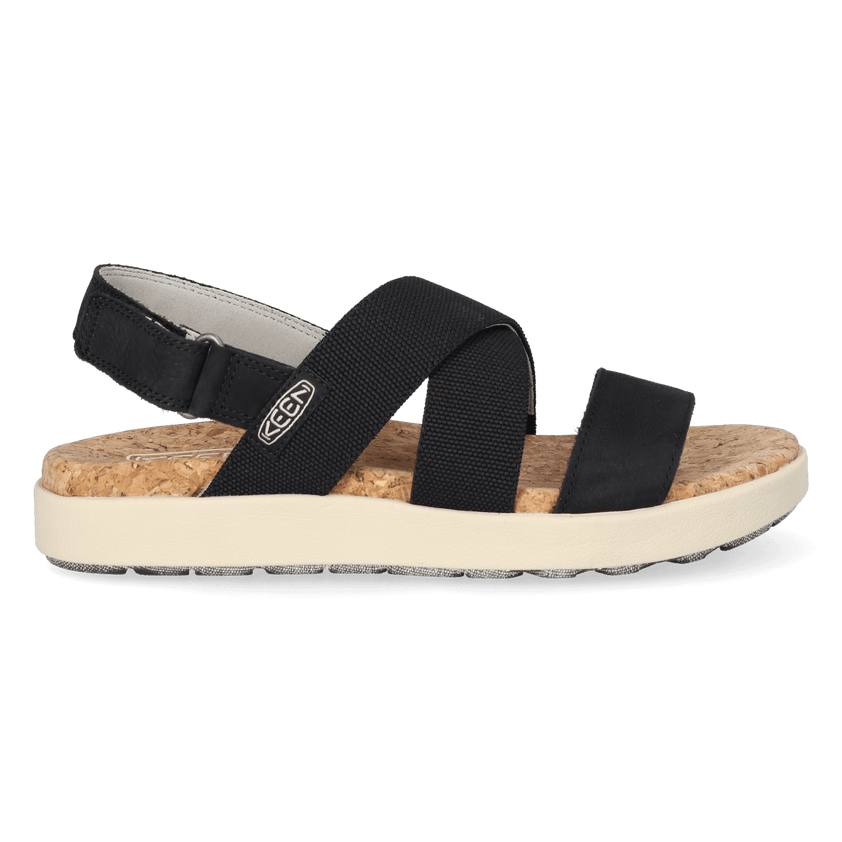 Elle Criss Cross Damen Sandalen Black/Birch