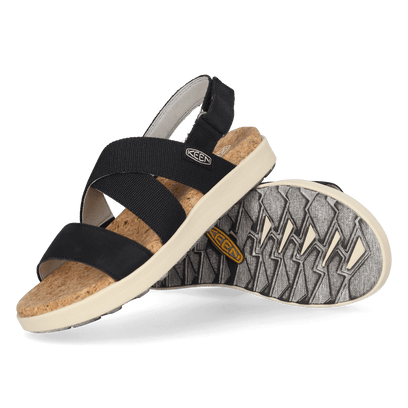 Elle Criss Cross Damen Sandalen Black/Birch