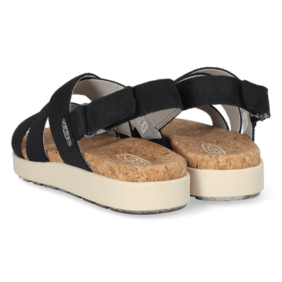 Elle Criss Cross Damen Sandalen Black/Birch