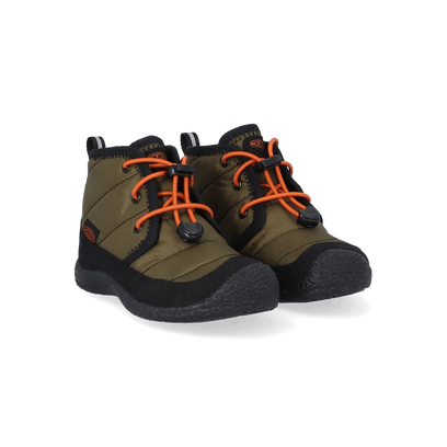 Howser II Chukka Younger Kids Boots Dark Olive/Gold Flame