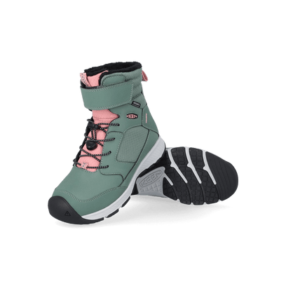 Skua Older Kids Winter Boots Dark Forest/Rose Elegance