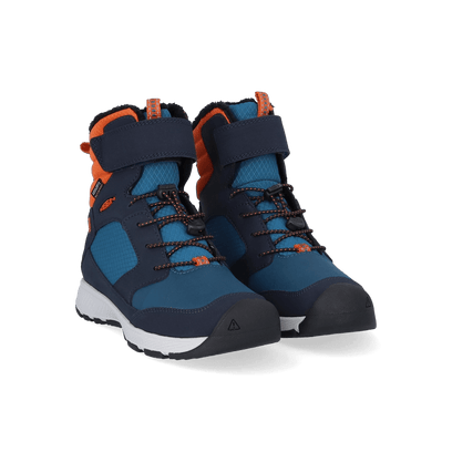 Skua Older Kids Winter Boots Sky Captain/Gold Flame