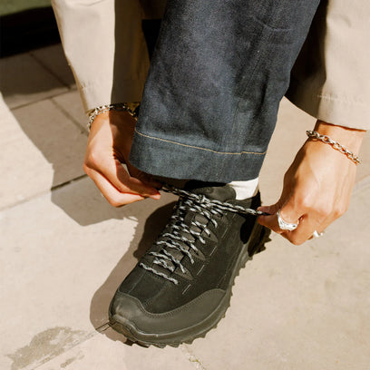 Jasper Zionic Wildleder Herren Sneaker Black/Alloy