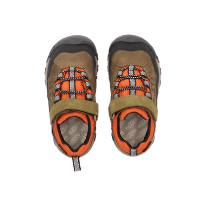 Targhee IV Younger Kids Wanderschuhe Dark Olive/Gold Flame