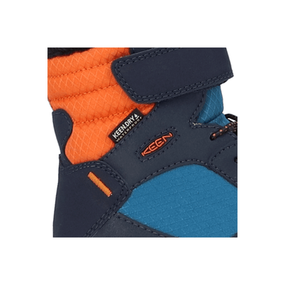 Skua Younger Kids Winter Boots Sky Captain/Gold Flame