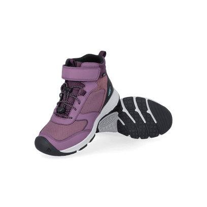 Skua Mid Younger Kids Boots Black Plum/Plum Perfect