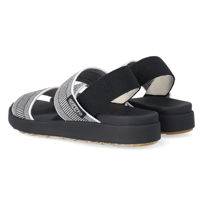 Elle Backstrap Damen Sandalen Black/Star White