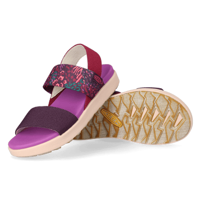 Elle Backstrap Damen Sandalen Beaujolais/Plum Perfect