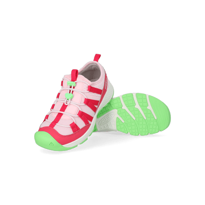 Motozoa Big Kids Sneaker Raspberry/Summer Green