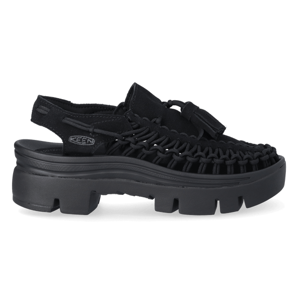 Uneek PLT Tassell Sandalen Black/Black Uneek PLT Tassell Sandalen Black/Black