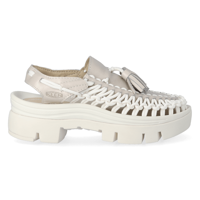 Uneek PLT Tassell Sandalen Champagne Gold/Star White