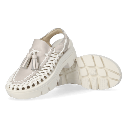 Uneek PLT Tassell Sandalen Champagne Gold/Star White