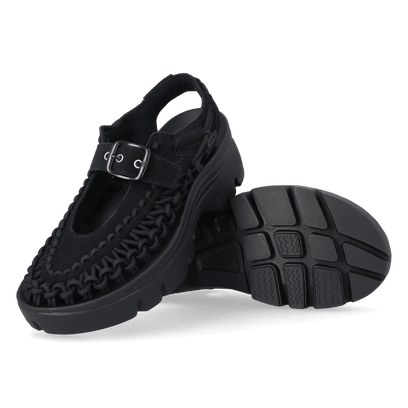 Uneek PLT Mary Jane Sandalen Black/Black