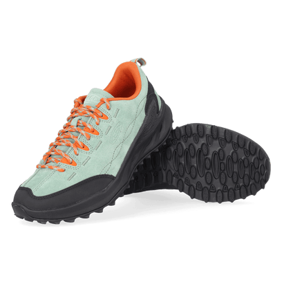 Jasper Zionic Damen Wildleder-Sneaker Granite Green/Gold Flame