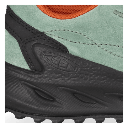 Jasper Zionic Damen Wildleder-Sneaker Granite Green/Gold Flame