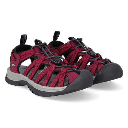 Whisper Damen Wandersandalen Beaujolais/Black