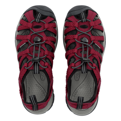 Whisper Damen Wandersandalen Beaujolais/Black