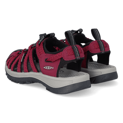 Whisper Damen Wandersandalen Beaujolais/Black