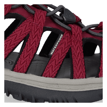 Whisper Damen Wandersandalen Beaujolais/Black