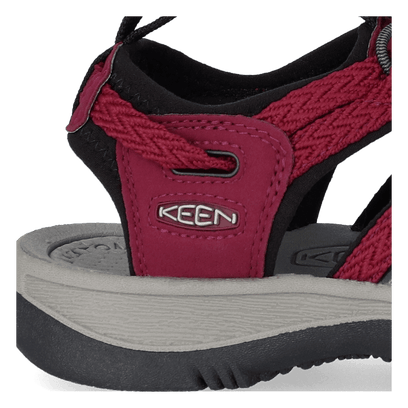 Whisper Damen Wandersandalen Beaujolais/Black