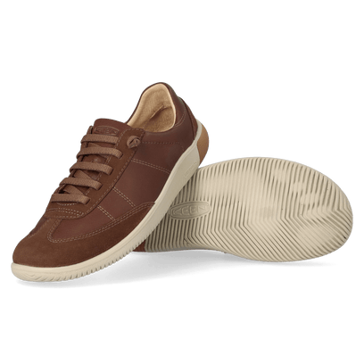 KNX T-Toe Herren Leder-Sneaker Dark Earth/Plaza Taupe