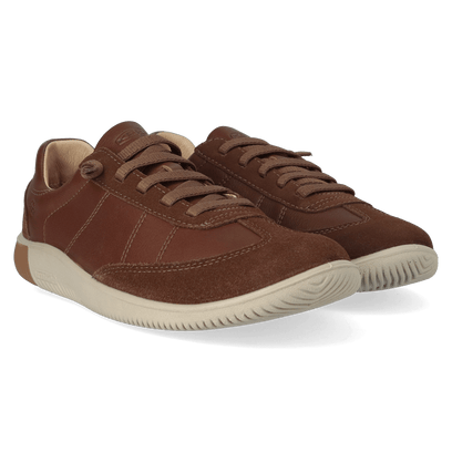 KNX T-Toe Herren Leder-Sneaker Dark Earth/Plaza Taupe