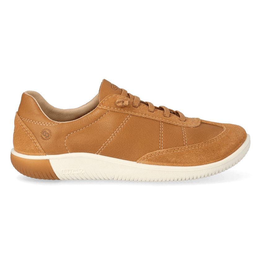 KNX T-Toe Damen Leder-Sneaker Chipmunk/Birch