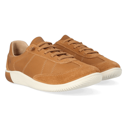 KNX T-Toe Damen Leder-Sneaker Chipmunk/Birch