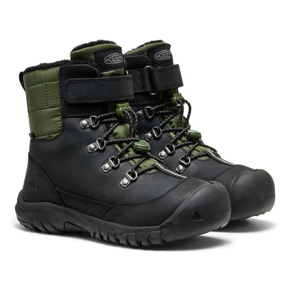 Kanibou Older Kids Winterboots Black/Bronze Green
