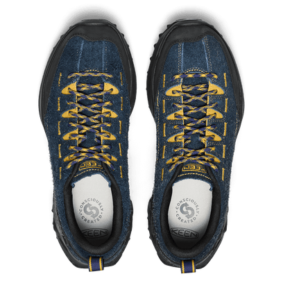 Jasper Zionic Herren Wildleder-Sneaker Sky Captain/Lemon Curry