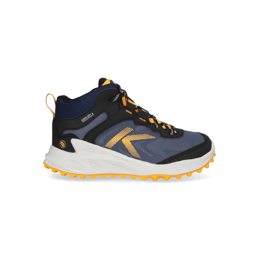 Zionic Mid Older Kids Wanderschuhe Naval Academy/Bright Marigold