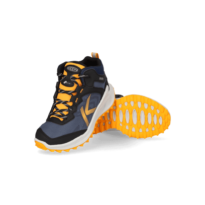 Zionic Mid Older Kids Wanderschuhe Naval Academy/Bright Marigold