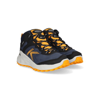 Zionic Mid Older Kids Wanderschuhe Naval Academy/Bright Marigold