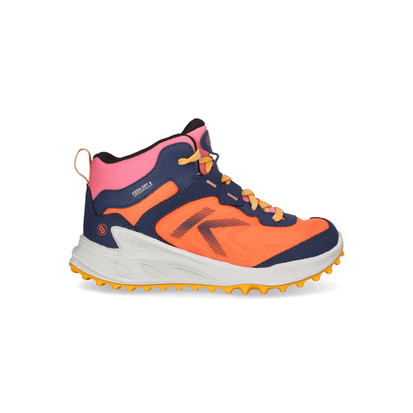 Zionic Mid Older Kids Wanderschuhe Naval Academy/Nasturtium