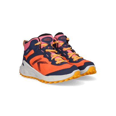 Zionic Mid Older Kids Wanderschuhe Naval Academy/Nasturtium