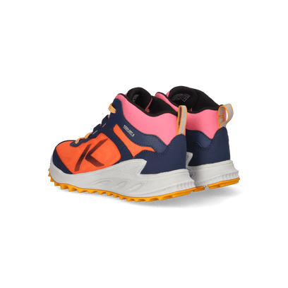 Zionic Mid Older Kids Wanderschuhe Naval Academy/Nasturtium