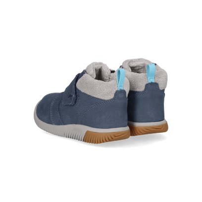 KNX Middie Older Kids Leder-Boots Vintage Indigo/Alloy