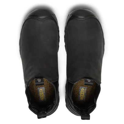 Anchorage IV Herren Leder-Chelsea-Boots Black/Black